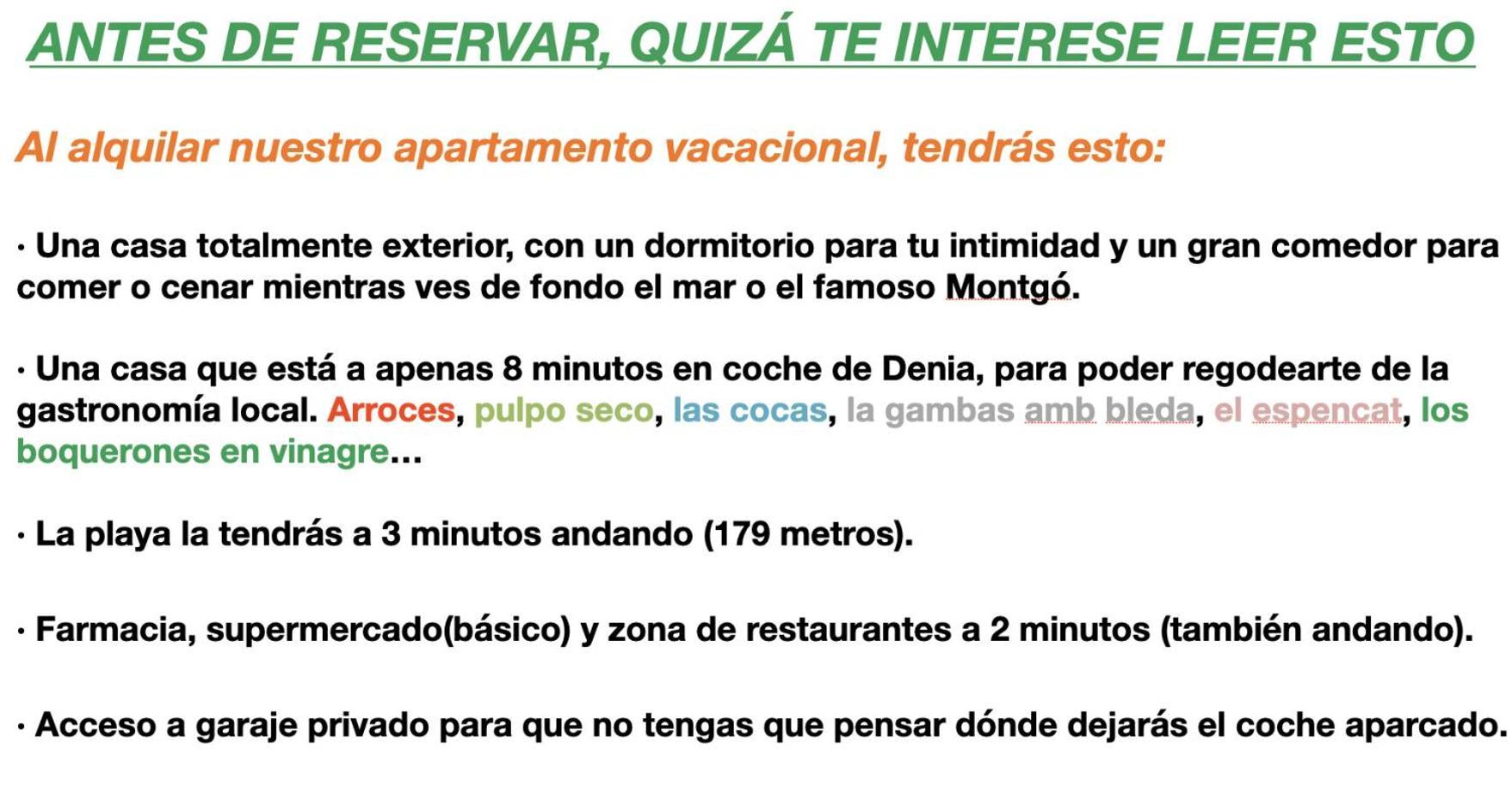 דירות דניה La Playa A 2 Minutos Y 14 Segundos A Pie מראה חיצוני תמונה
